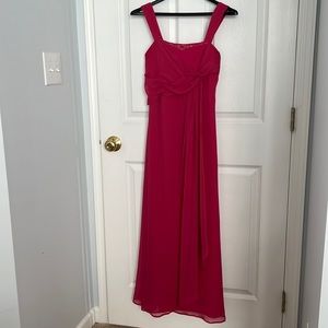 David’s Bridal - pink floor length gown